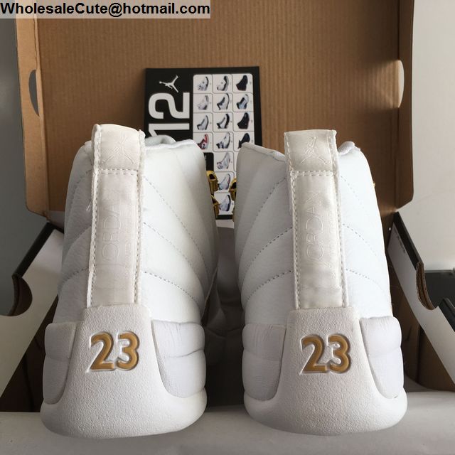 White Gold Air Jordan 12