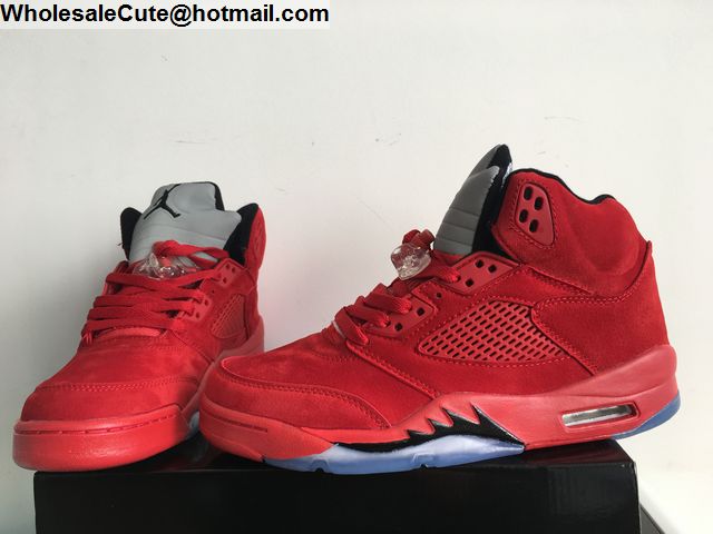 Jordan Retro 5 Red Suede