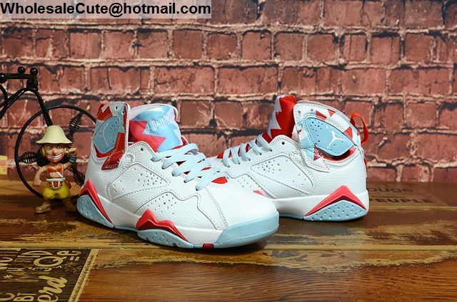 Jordan 7 White Red Blue