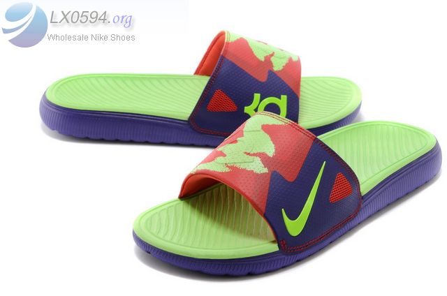 Purple Nike Slides