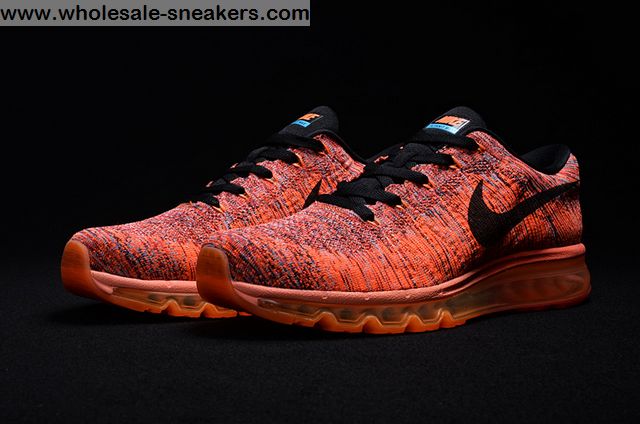 Orange Nike Flyknit Max