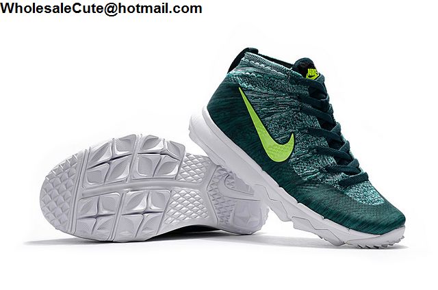 Teal Nike Flyknit Chukka