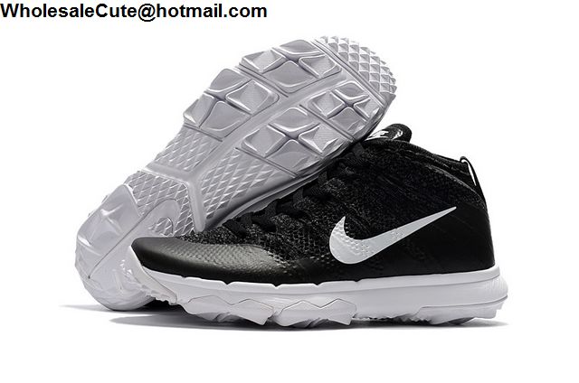 Nike Flyknit Chukka Black White