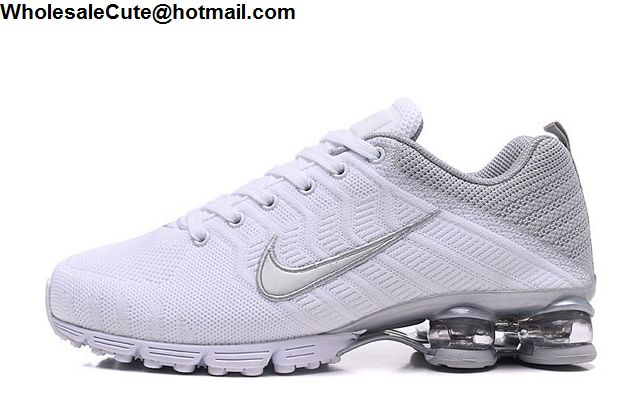 Nike Shox White Silver