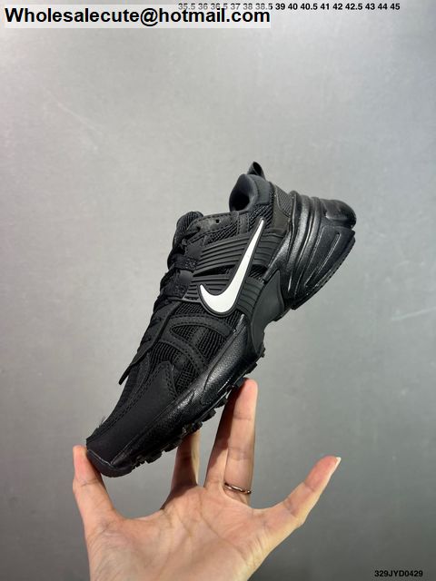 nike v2k run black white