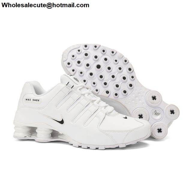 nike shox nz eu black white
