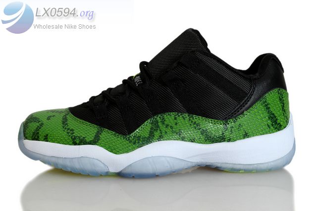 Air Jordan 11 Low Green Snakeskin